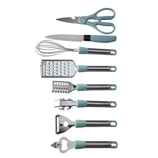 Essential Stainless Steel Kitchen Tool Set - 9 Pieces