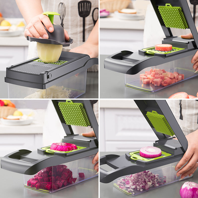 Effortless Multifunctional Vegetable Cutter for Kitchen Slicing and Dicing