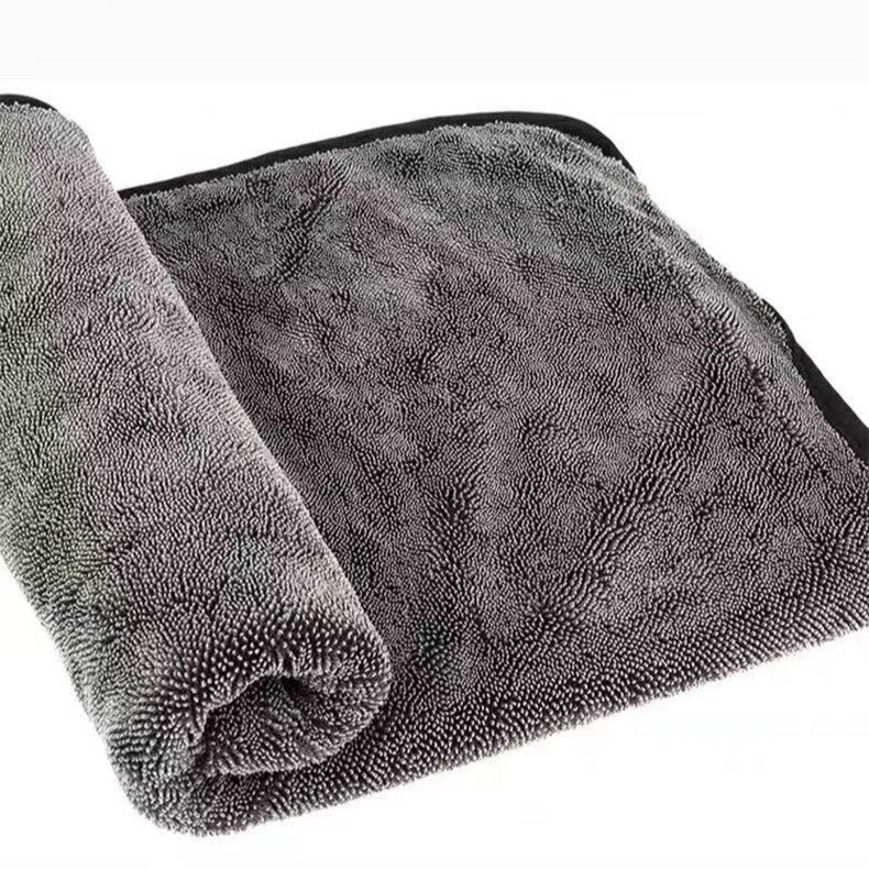 Microfiber Car Cleaning Towel - Ultra Absorbent Gray