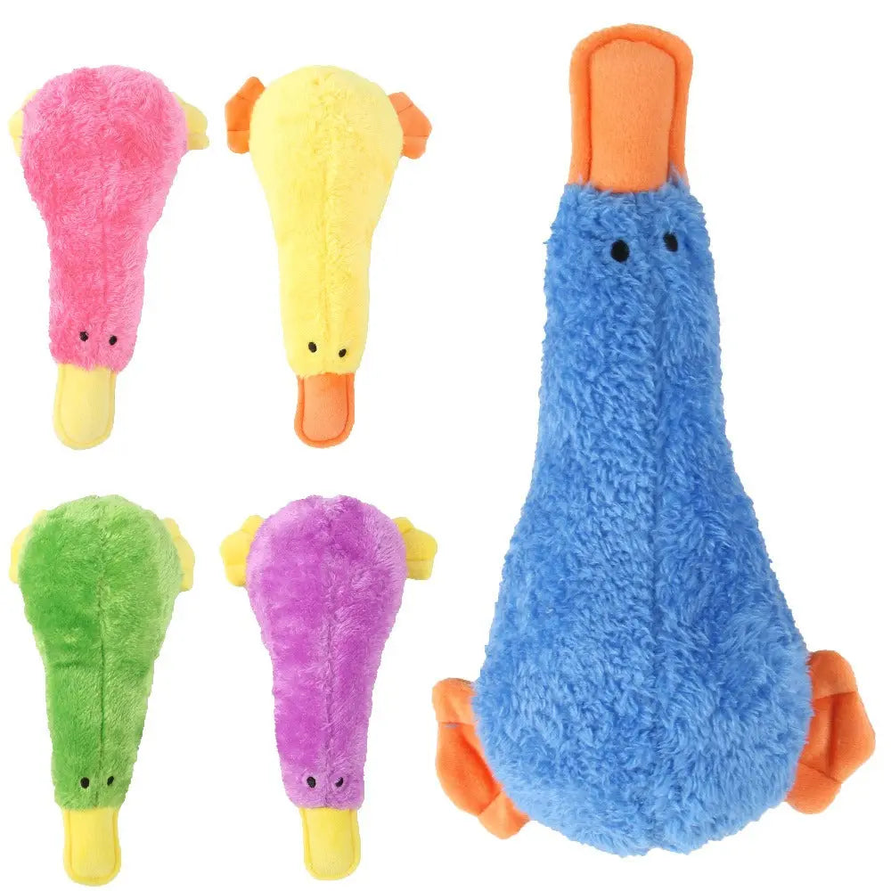 Pet Plush Soundmaking Toy Dog Bites Duck to vent Cartoon Wing less Bird Toy  Killer Products