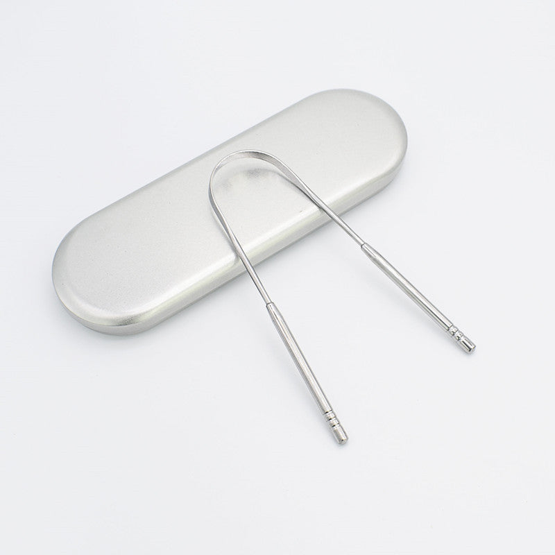 Stainless Steel Tongue Scraper Oral Care Tools: Fresh Breath Essential
