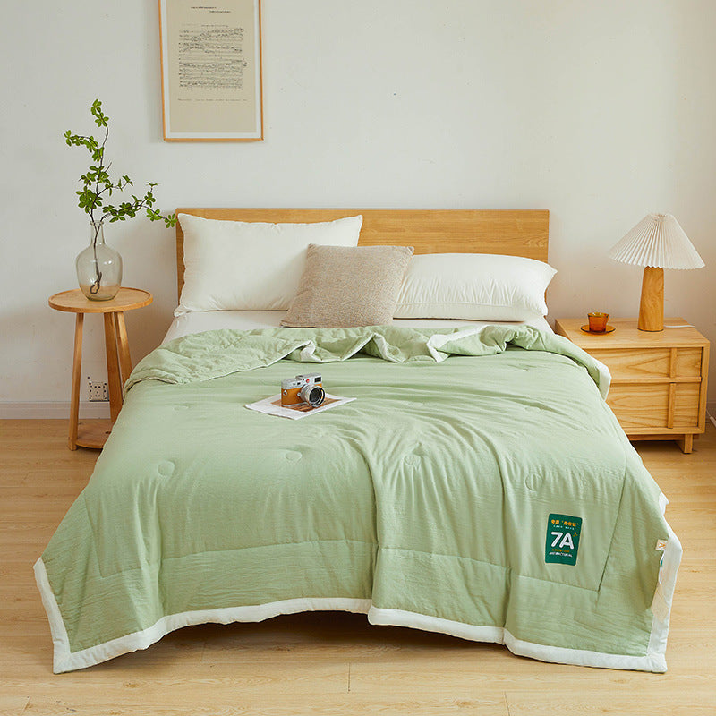Antibacterial Raw Cotton Washable Summer Cool Quilt for Refreshing Sleep