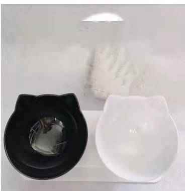 Cat Double Bowl: Protects Cervical Vertebra, Elevates Feeding Comfort - Killer Products