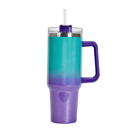 Rainbow Insulated Double-Layer Stainless Steel Tumbler