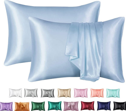 LuxSilk Satin Pillowcase Set - Solid Colors & Sizes