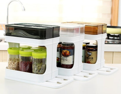 Versatile Plastic Organizer for Kitchen & Bath Storage