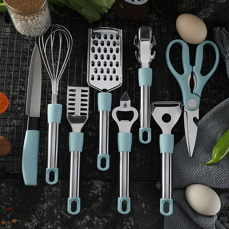 Essential Stainless Steel Kitchen Tool Set - 9 Pieces