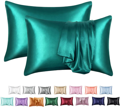 LuxSilk Satin Pillowcase Set - Solid Colors & Sizes