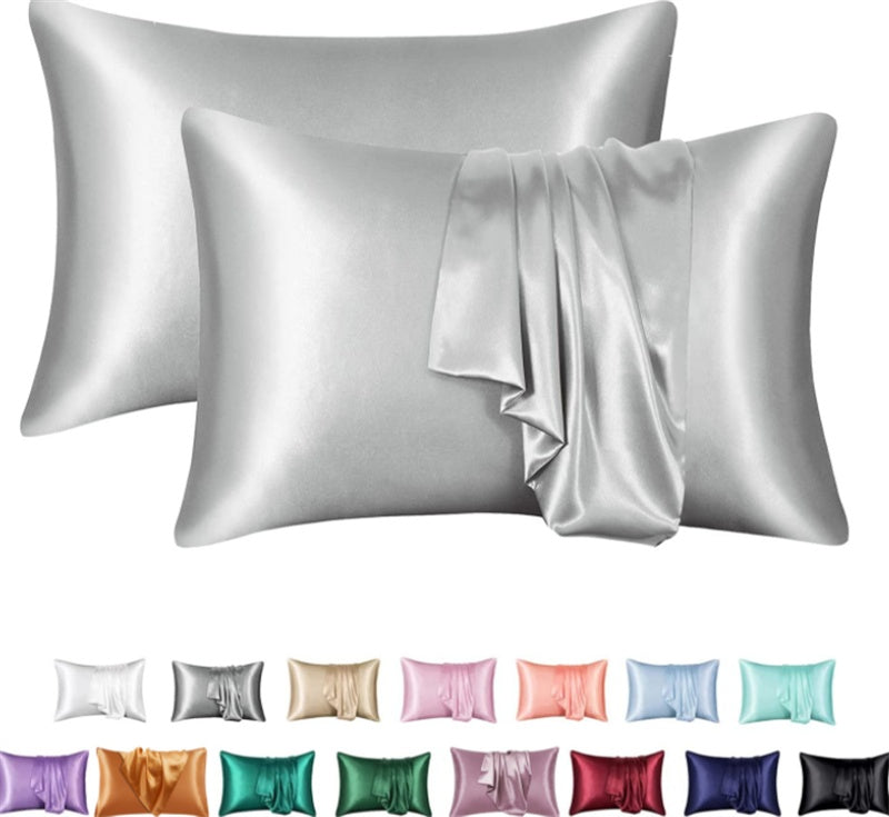 LuxSilk Satin Pillowcase Set - Solid Colors & Sizes