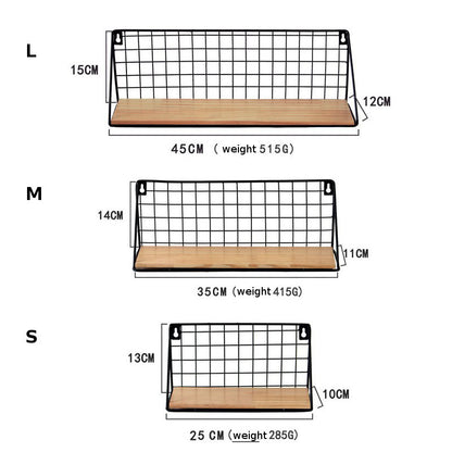 Zen Iron Wall Basket: Stylish Storage Solution