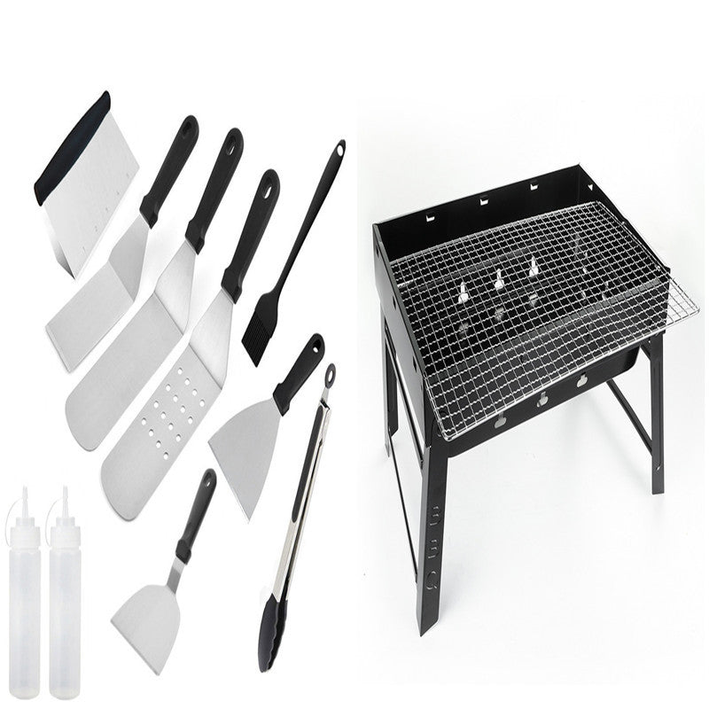 Versatile Stainless Steel BBQ Tool Set