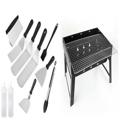 Versatile Stainless Steel BBQ Tool Set