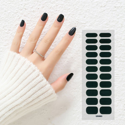 Thermal Semi-curing Nail Beauty Stickers: Phototherapy Gel Elegance