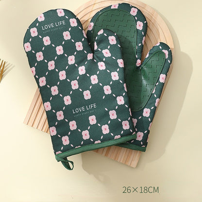 HeatGuard Cotton Oven Mitts & Potholders Set