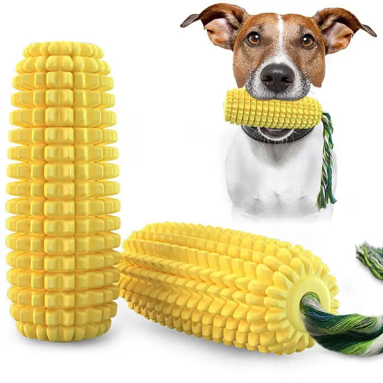 Pet Supplies Sound Corn Dog Toy Cotton Rope Teething Stick  Killer Products