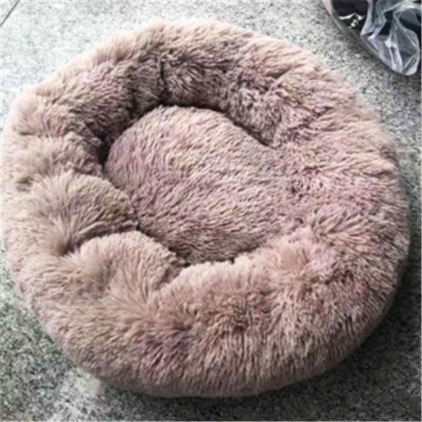 Cozy Cat Sleeping Bed: Plush Round Winter Nest Mattress