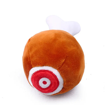 Pet Toy Big Chicken Leg Toy Bite-Resistant Sound Plush Toy Teddy Dog Toy  Killer Products