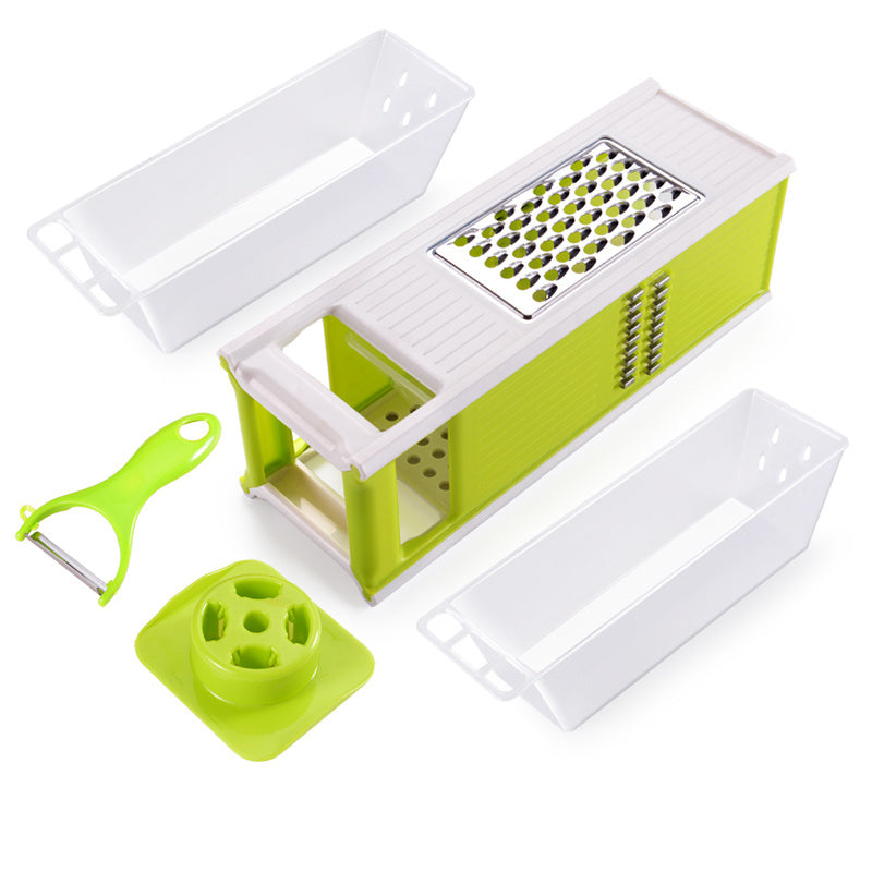 Versatile Kitchen Cutter with Storage & Safety Guard