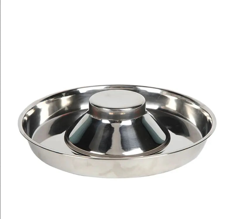 Pet Stainless Steel Dog Bowl Puppy Litter Food Feeding Dish Weaning Silver Stainless Feeder Water Bowl Pets Feeder Bowl  Killer Products