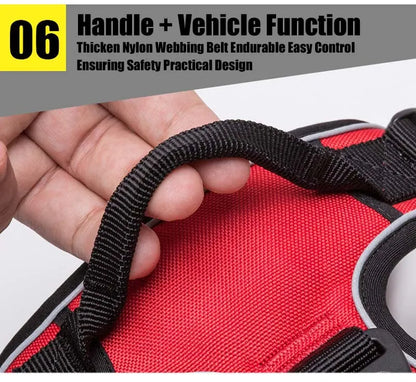 TrueLove Pet Adjustable Safety Reflective Nylon Harness for Small, Medium and Large Dogs