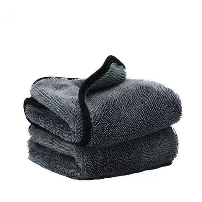 Microfiber Car Cleaning Towel - Ultra Absorbent Gray