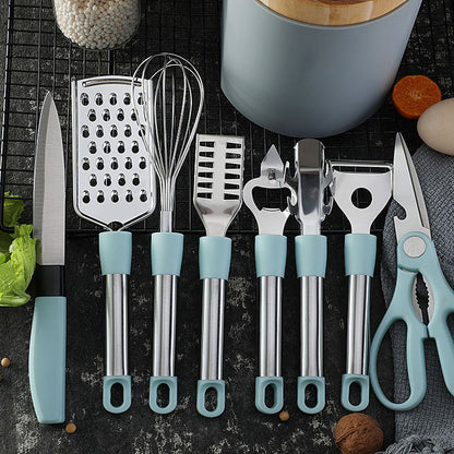 Essential Stainless Steel Kitchen Tool Set - 9 Pieces