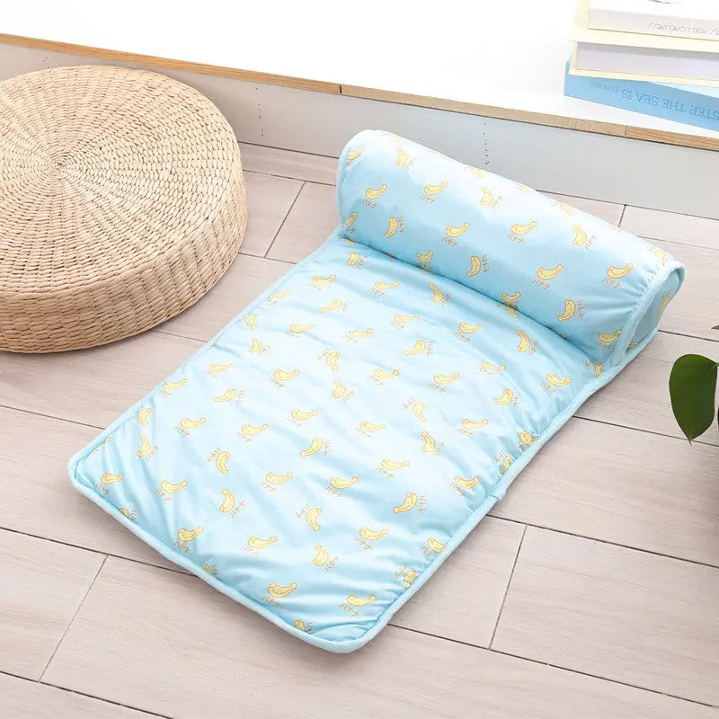 Pet Cat/Dog bed ice pad summer autumn cooling heatstroke prevention sleeping mat fruit mat non-slip ice silk mat  Killer Products