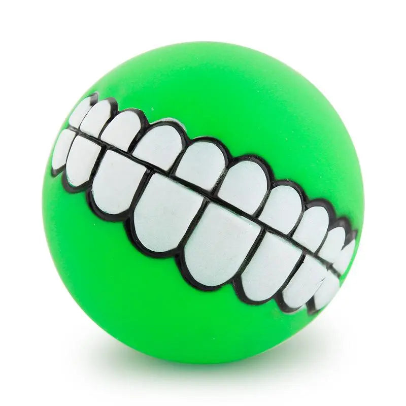 Funny Pets Dog Puppy Cat Ball Teeth Dog Toy PVC Chew Sound Dogs Play Fetching Squeak Toys  Killer Products