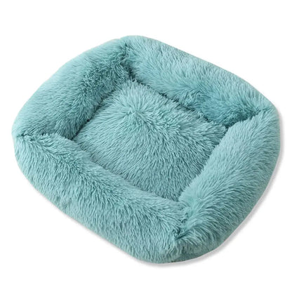 Square Dog Bed Long Plush Solid Color Pet Beds For Little Medium Large Pets Super Soft Winter Warm Sleeping Mats For Dogs Cats  Killer Products