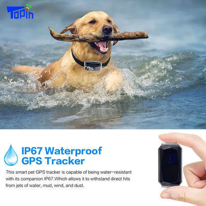 New Arrival IP67 Waterproof Pet Collar GSM AGPS Wifi LBS Mini Light GPS Tracker for Pets Dogs Cats Cattle Sheep Tracking Locator  Killer Products