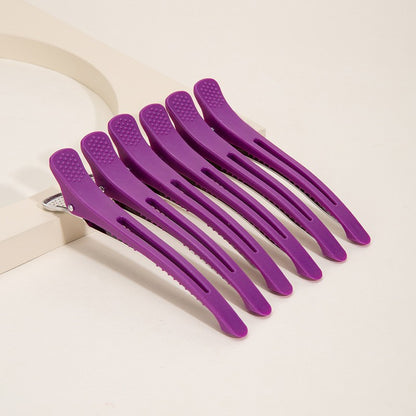 Pro Duckbill Hair Clips - 6 Pack in Stylish Colors