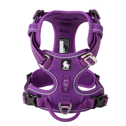 TrueLove No-Pull Reflective Dog Harness – Adjustable & Comfortable Control