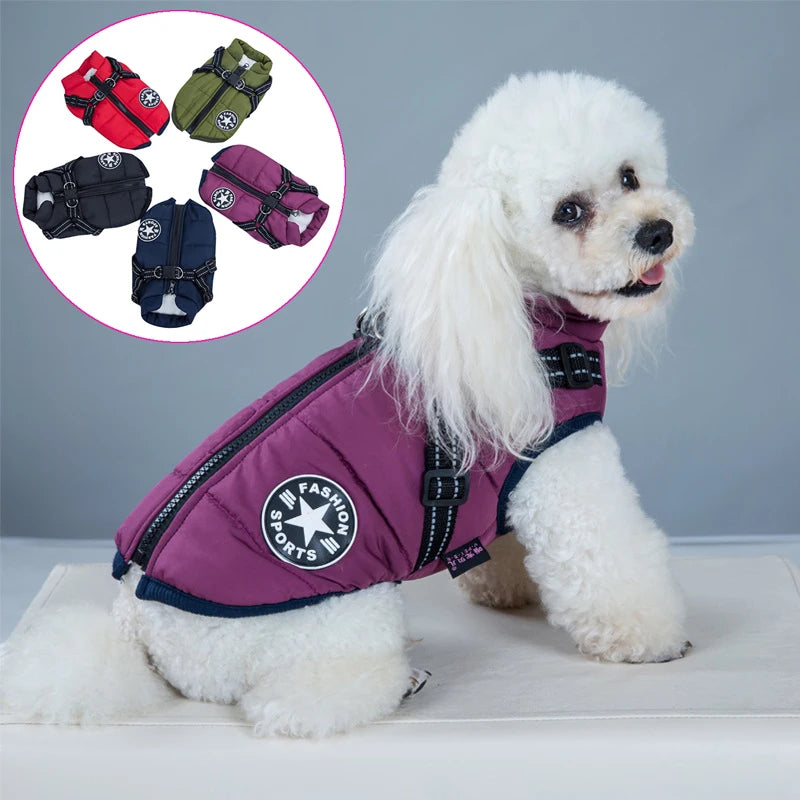 CozyPaws Waterproof Dog Jacket & Harness Combo