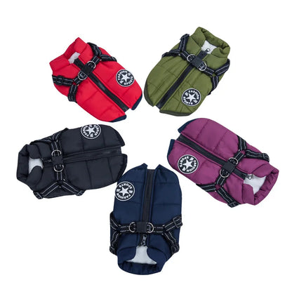 CozyPaws Waterproof Dog Jacket & Harness Combo