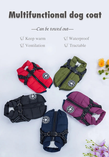 CozyPaws Waterproof Dog Jacket & Harness Combo