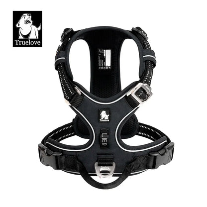 TrueLove No-Pull Reflective Dog Harness – Adjustable & Comfortable Control