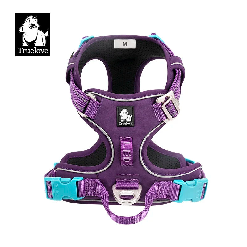 TrueLove No-Pull Reflective Dog Harness – Adjustable & Comfortable Control