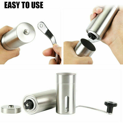 Silent Brew: Portable Manual Coffee Grinder