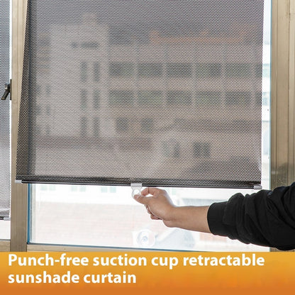 EasyFit Sunshade: Punch-Free Balcony Window Cover