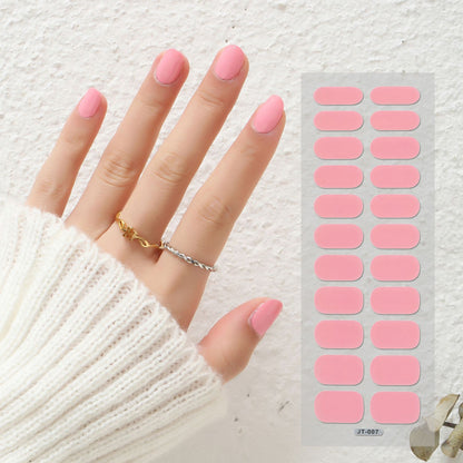 Thermal Semi-curing Nail Beauty Stickers: Phototherapy Gel Elegance