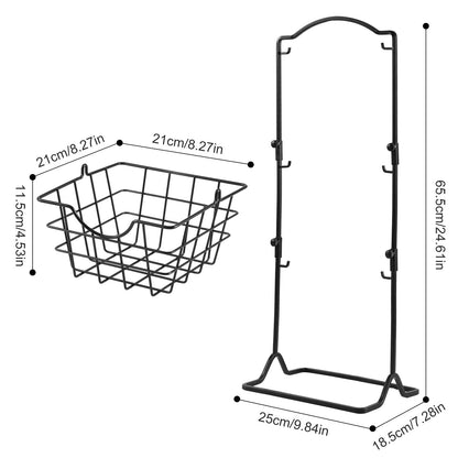 Tiered Iron Storage Rack for Fruits & Vegetables