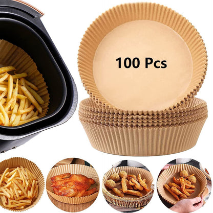 Air Fryer Disposable Liners: Non-stick, 200PCS, 6.3In Round Parchment