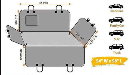 Pet Mat Car Rear Seat Cushion Water And Dirt Resistant