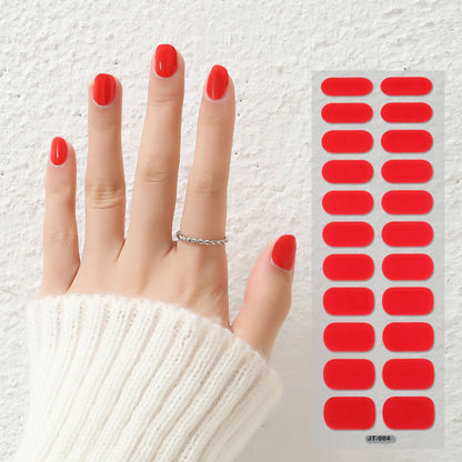 Thermal Semi-curing Nail Beauty Stickers: Phototherapy Gel Elegance