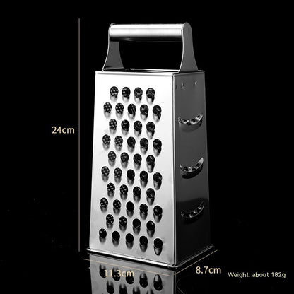 Versatile Steel Vertical Grater with Dual Handles