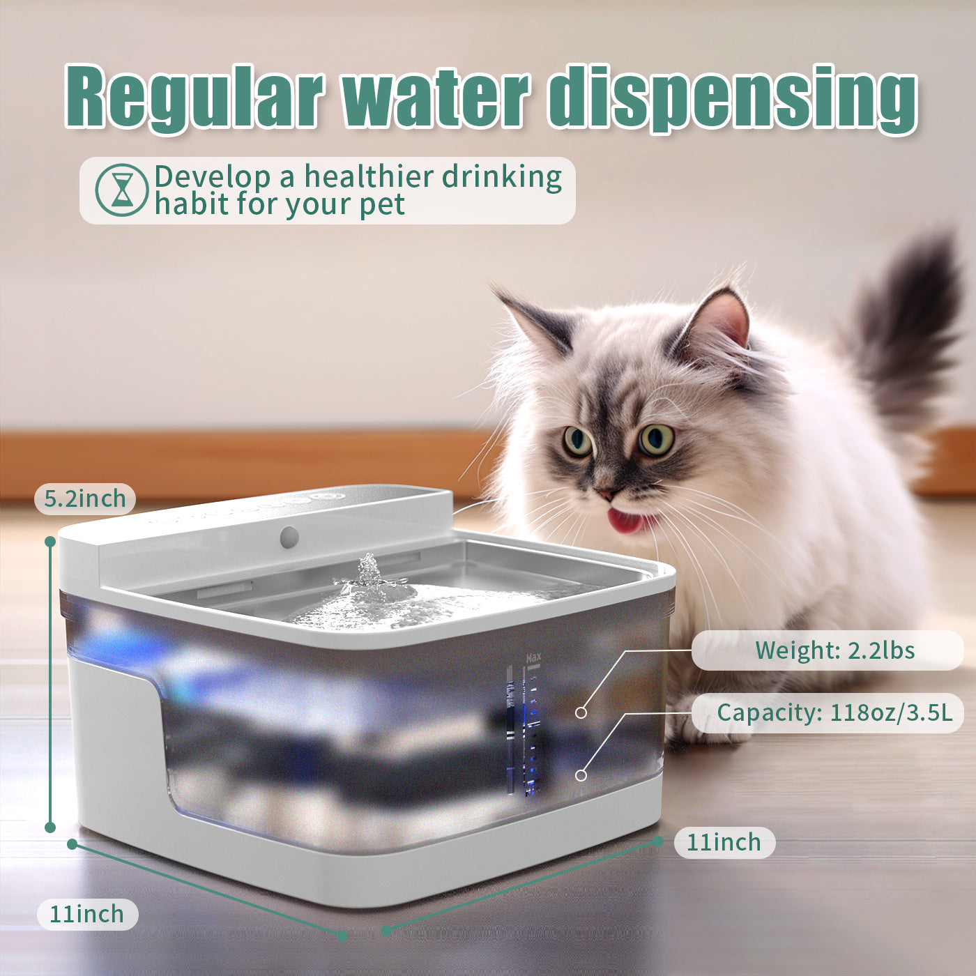 Automatic Pet Water Dispenser with Fresh Flow Technology