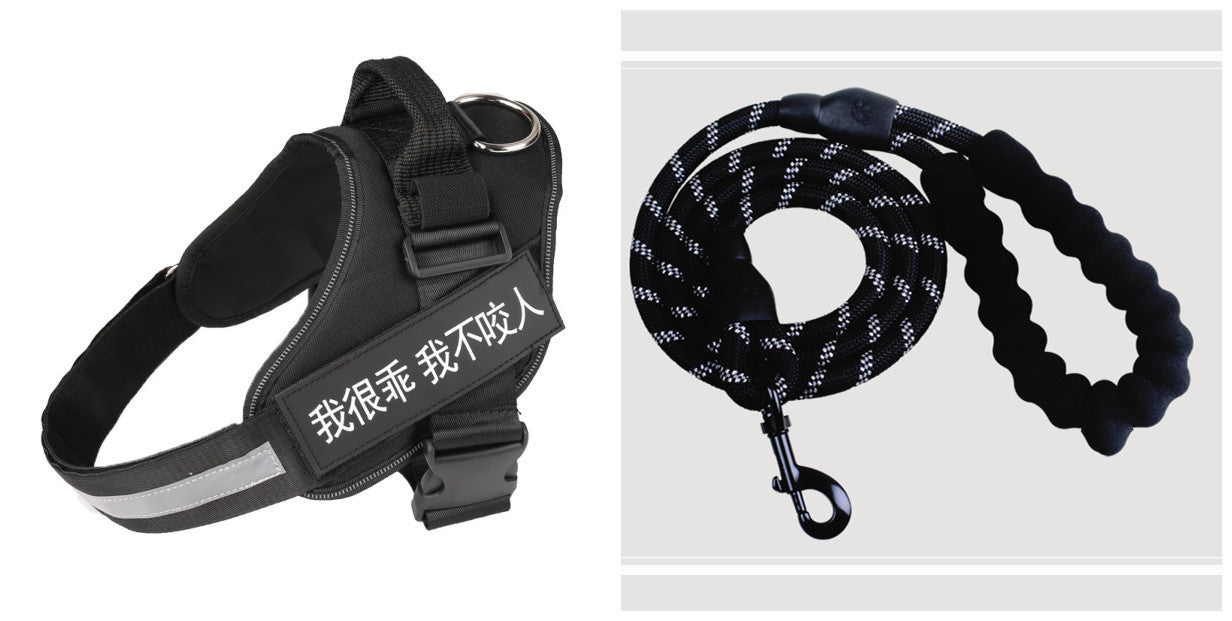 Fashion Simple Pet Leash Chest Strap Set: Stylish & Secure