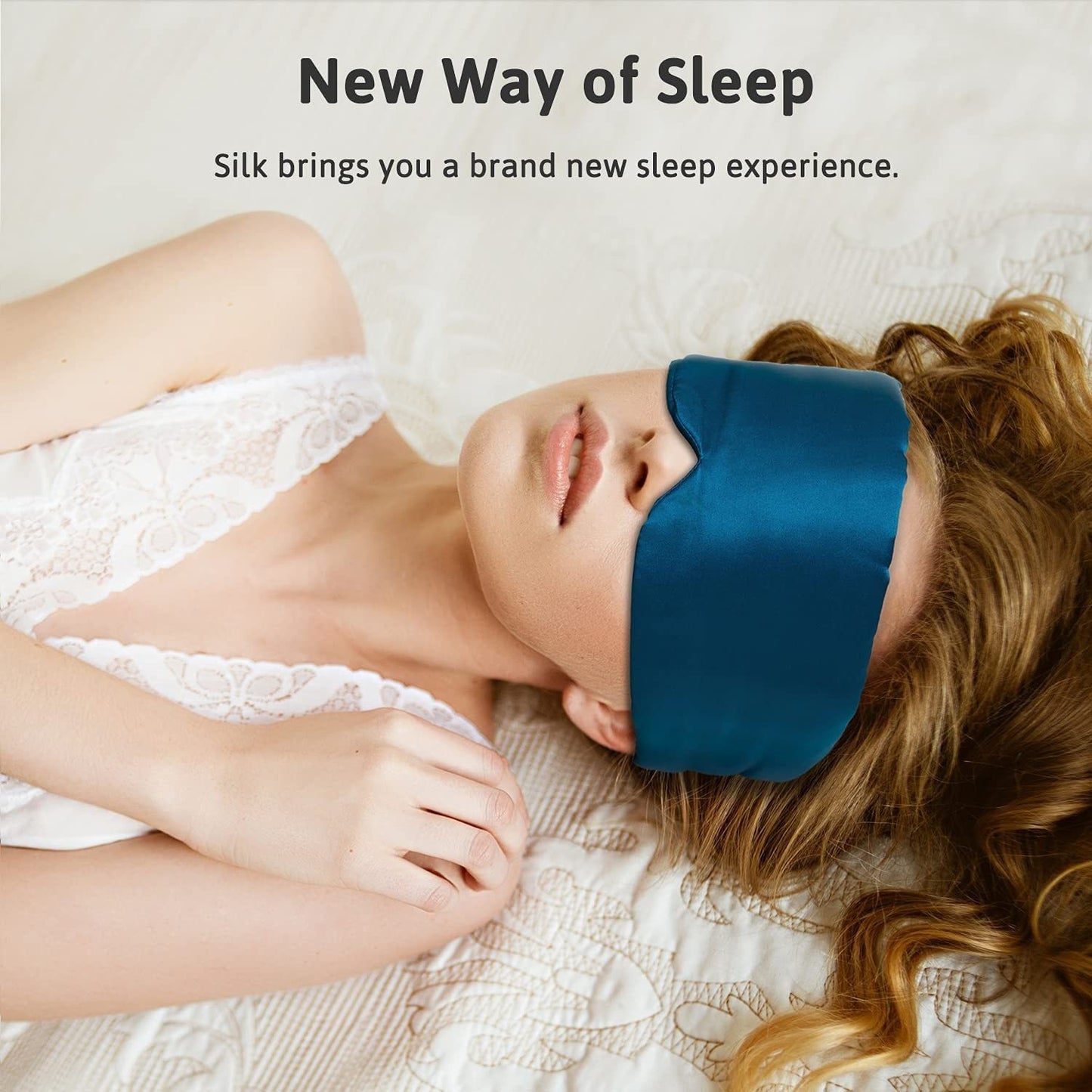 SilkSoft All-In-One Eye Mask for Restful Sleep