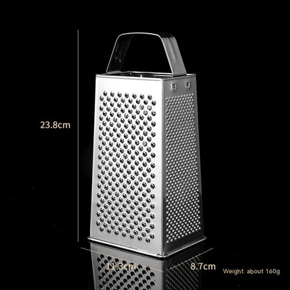 Versatile Steel Vertical Grater with Dual Handles