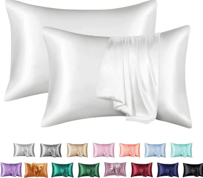 LuxSilk Satin Pillowcase Set - Solid Colors & Sizes